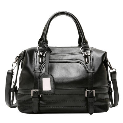 

Vintage Women Leather Shoulder Handbags Travel Tote Top-handle Shopping Bag