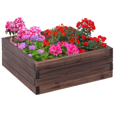 

Square Raised Garden Bed Flower Vegetables Seeds Planter