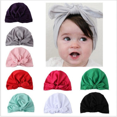 

Newborn Toddler Kids Baby Boy Girl Turban Cotton Beanie Hat Winter Cap