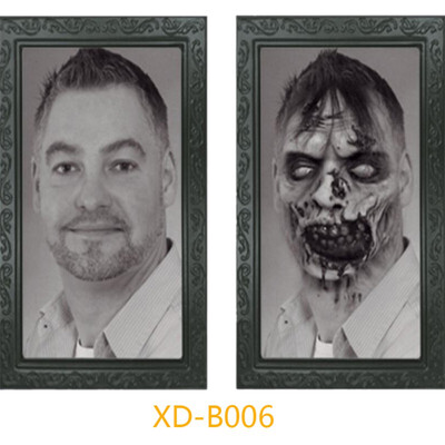 

18 styles Horror Face-changing Ghost Photo Frame Pictures Frames Changing Face Ghost Halloween Party Decoration Props Accessorie