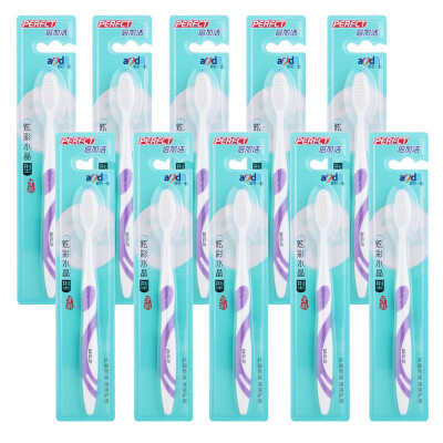 

PERFCT Colorful Crystal Soft Silk Cleansing Soft Hair Toothbrush × 10 F515 random colors