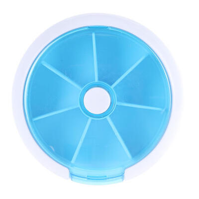 

7Day One Week Round Portable Pill Case Medicine Box Storage Organizer