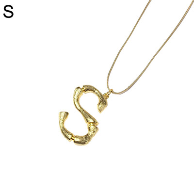 

Large A to Z 26 Letters Pendant Necklace Women Fashion Statement Jewelry Gifts