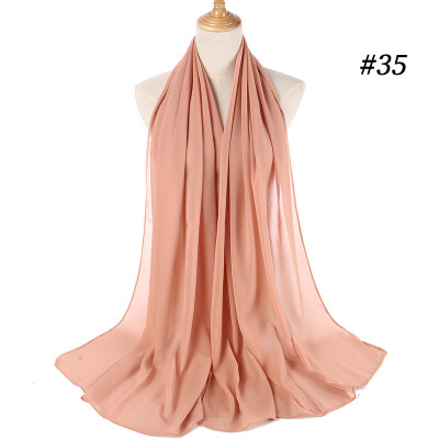 

Monochrome ethnic pearl chiffon bubble towel headband selling high quality Muslim women hijab scarf