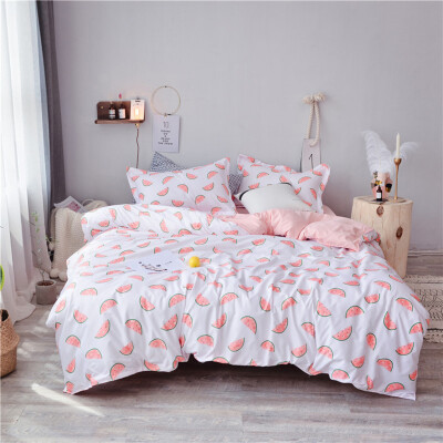 

Toponeto Four-Piece Bedding Set Duvet Pillowcase Creative Pattern Full Size