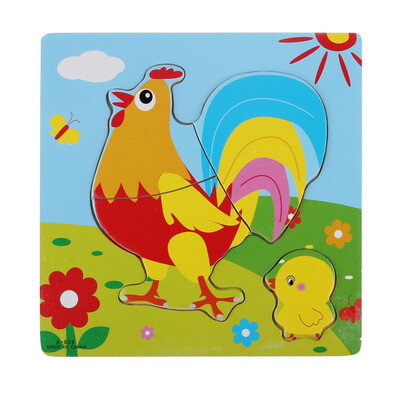

Tailored Wooden Puzzle Educational Developmental Baby Kids Training Toy Spaceship