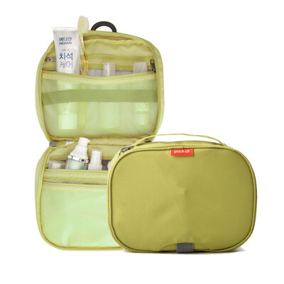 

Pack all wash bag men&women travel travel toiletries storage bag portable large capacity waterproof storage bag multi-function can be hanging cosmetic bag mustard green