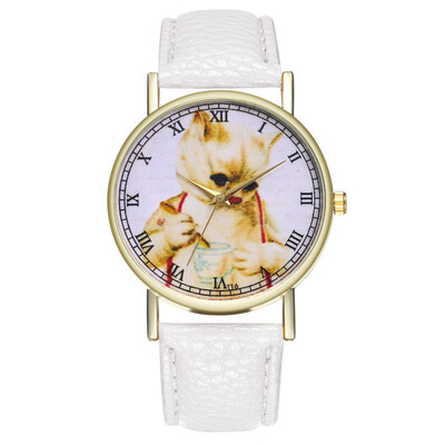 

Poor Cat 2018 Hot Sale zegarek damski Crystal Womens Casual Fashion Quartz Belt Watch Clock Fashion Gift montre femme &Ff