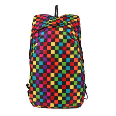 

Foldable Colorful Lattice Backpack Ultralight Waterproof Climbing Bags