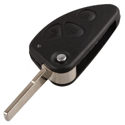

3 Button Flip Remote Key Shell Case Key Fob Combo Uncut Blade for Alfa Romeo 147 156 166 GT
