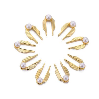 

10pcs Elegant 3D U Shaped Pearl Nail Art Charms Manicure Nails Studs Decor