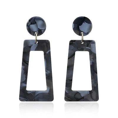 

New Square Acrylic Drop Earring For Ladies Trendy Dangle Earrings For Women Statement Jewelry Wholesale Party Gift