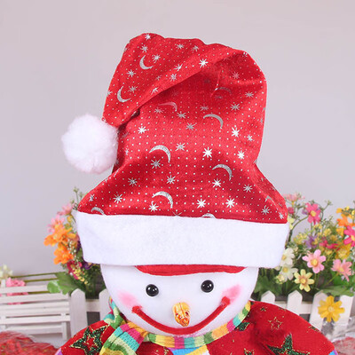 

〖Follure〗New Star Moon Christmas Holiday Xmas Cap For Santa Claus Gifts Nonwoven