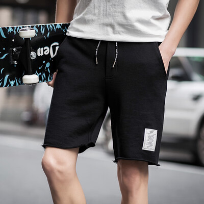 

ZHUO DENG NU Mens overalls five-pants micro-elastic knitting