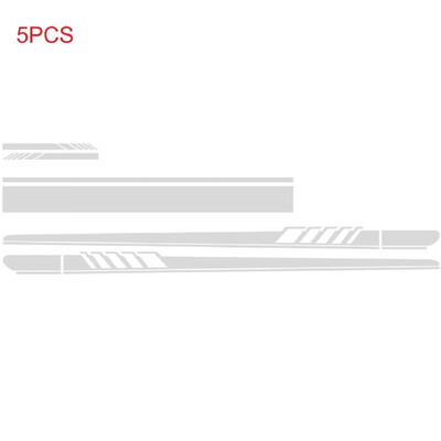 

5Pcs Car Side Door Body Hood Rearview Mirror Decal Stripes Sticker Racing Decals