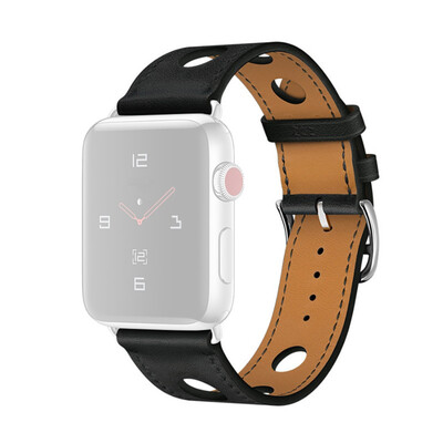 

〖Follure〗Leather Hole Replacement Watch Wrist Strap Band For Apple for iwatch 4 44mm
