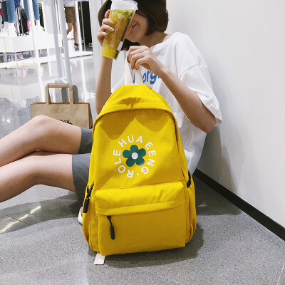 

New large-capacity backpack female casual Korean high school junior high school trend college fashion bag college backpack