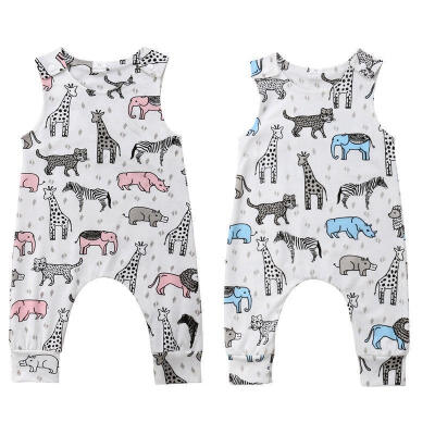 

2018 Hot Infant Newborn Kids Baby Boy Girl Animals Bodysuit Romper Clothes Outfits