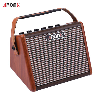 

AROMA AG-15A 15W Portable Acoustic Guitar Amplifier Amp BT Speaker Built-in Rechargeable Battery with Microphone Interface