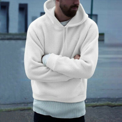 

Men Winter Hoodie s Slim Fit Hooded Sweatshirt Outwear Sweater Warm Coat Jacket