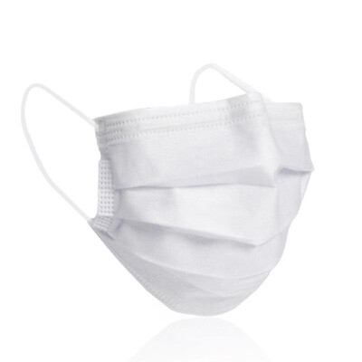 

50 Pcs Non-woven Fiber Fabric Disposable Earloop Face Mask Surgical Hypoallergenic Breathable Comfortable Masks for People with Al