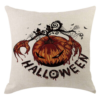 

Siaonvr Halloween Pumpkin Pillow Cover Pillowcases Decorative Sofa Cushion Cover