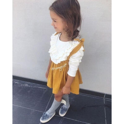 

Baby Girls Kids Basic Autumn Clothes Long Sleeve Casual Tops T-Shirt Blouse