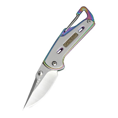 

Outdoor Folding Pocket Cutter Box Opener Fruit Cutter with Buckle Clip for Outdoor Camping Hiking Survival Tool