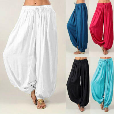 

8 Colors Choose Women Ladies Casual Cotton Yoga Dance Long Pants Slacks Bloomers