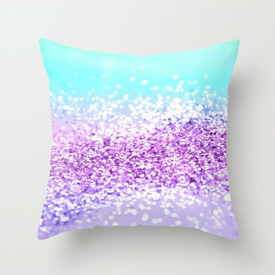 

1Pcs Shining Colour Peach Skin Pillow Case Cover Slipcover Decorative Home Room Cushion Cover Throw Pillow 45x45cm