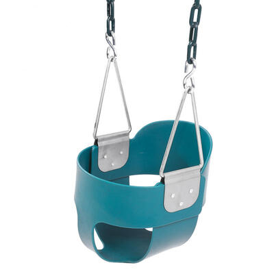 

Greensen Fully Assembled High Back Full Bucket Toddler Game Swing Seat Green