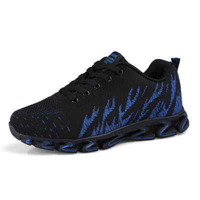 

Mens shoes sports black mesh breathable flying woven trend