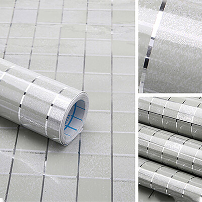 

Toponeto Bathroom Kitchen Waterproof Self-adhesive Stickers Mosaic Tile Sticker