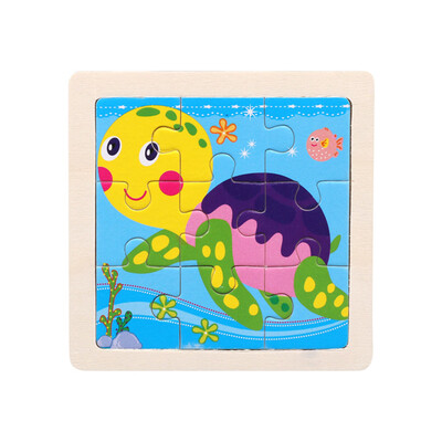 

Siaonvr Wooden Kids 16 Piece Jigsaw Toys Education And Learning Puzzles Toys