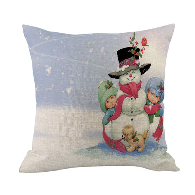 

Tailored Merry Christmas Cushion Cover Square Pillow Case Home Decor