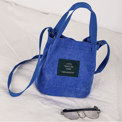 

2019 Brand Designer Handbags Fashion Corduroy Shoulder Bags Soft Letter Print Reusable Shopping Bags Top Quality Travel Bags