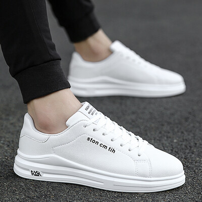 

Autumn canvas mens sports&leisure white shoes Korean version of the trend of shoes wild tide shoes white mens shoes