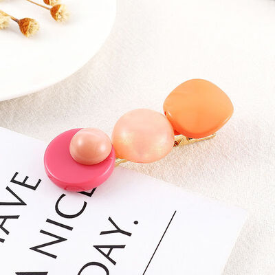 

Spring Candy Scrub Bead Hairpin Sweet Imitiation Pearl Korean Hair ClipsHair Accessories For Women Beads Hairpins