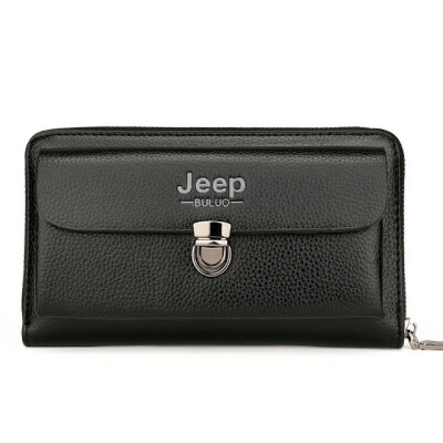 

JEEP BULUO Men Wallets 2018 New Casual Wallet Men Purse Clutch Bag Microfiber Leather Wallet Long Design Handbag For Man 1688