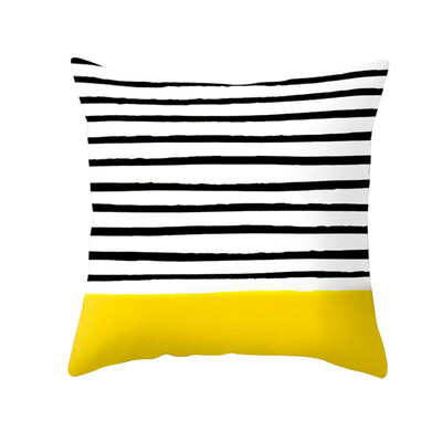 

〖Follure〗Yellow Polyester Pillow Case Sofa Car Waist Throw Cushion Cover Home Decoration