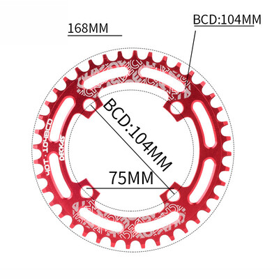 

Bike Bicycle Chainring 42T44T 46T 48T Bicycle Chain Ring Disc Sprocket 104BCD