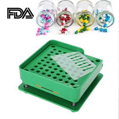 

Greensen 64 Holes Empty Capsule Filler Powder Spreader Plates Capsules Filling Tool Manual Capsule Filler