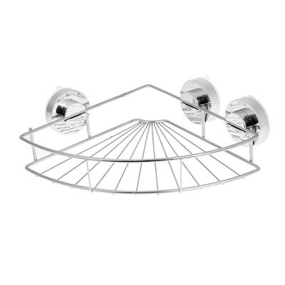 

Triangle Stainless Steel Vacuum Suction Cup Kitchen Bathroom Shelf Storage