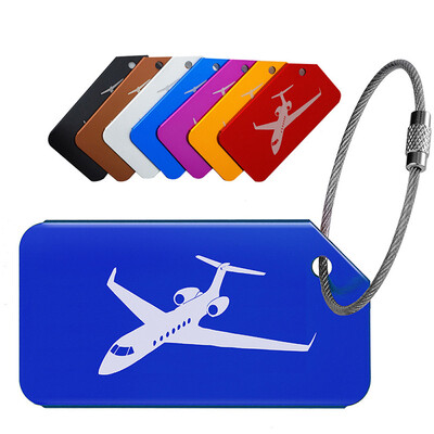

〖Follure〗Luggage Tags for Travel Suitcase Durable Aluminium Aeroplane Design Multicolour