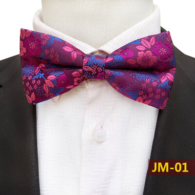 

2019 off-the-shelf new 18-color plum mens bow tie fashion wedding groom bow