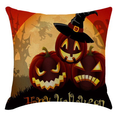

Siaonvr Halloween Pumpkin Pillow Cover Pillowcases Decorative Sofa Cushion Cover