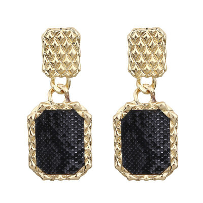 

2019 Fashion Gold Metal Round Disc Statement Earrings for Women Bijoux Brincos Party Gift Big Circle Drop Dangle Earring