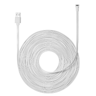 

9M295ft Charging Power Cable Fits for Arlo Pro Arlo Pro 2 Arlo GO Arlo Light Weatherproof IndoorOutdoor Flat Cable Aluminium