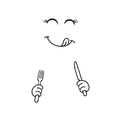 

JPGIF Cute Sticker Fridge Happy Delicious Face Kitchen Fridge Wall Stickers Art