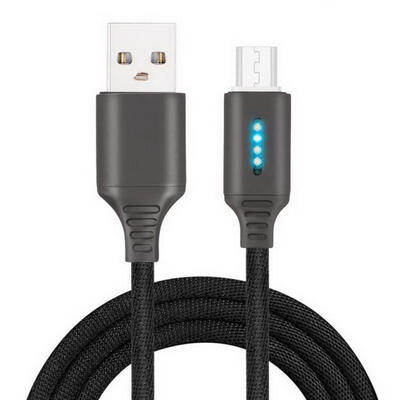 

Universal 1m USB To Micro USB 24A Auto Power-Off Charging Cable For Android Phones